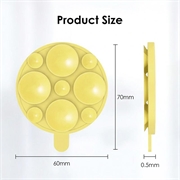 MagSafe-telefonholder med sugekop i silikone - gul