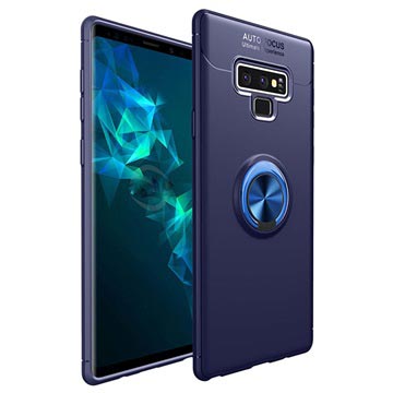 Samsung Galaxy Note9 Cover med Magnetisk Ring - Blå