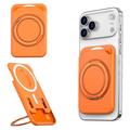 Magnetisk kortholder med ringstøtte - orange