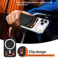Magnetisk kortholder med ringstøtte - orange
