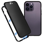 iPhone 15 Pro Magnetisk Cover med Privatlivssikret Hærdet Glas