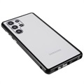 Samsung Galaxy S22 Ultra 5G Magnetisk Cover med Hærdet Glas - Sort