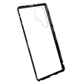 Samsung Galaxy S22 Ultra 5G Magnetisk Cover med Hærdet Glas - Sort