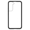 Samsung Galaxy S22 5G Magnetisk Cover med Hærdet Glas - Sort