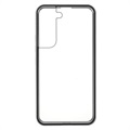 Samsung Galaxy S22 5G Magnetisk Cover med Hærdet Glas - Sølv