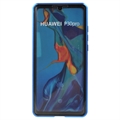 Huawei P30 Pro Magnetisk Cover med Hærdet Glas - Blå