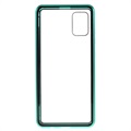 Samsung Galaxy A51 Magnetisk Cover med Hærdet glas skærmbeskyttelse - Grøn