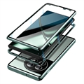OnePlus 11 Magnetisk Cover med Hærdet Glas - Mørkegrøn
