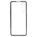 OnePlus Nord Magnetisk Cover med Skærmbeskyttelse Hærdet Glas - Sølv
