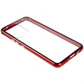 Samsung Galaxy A53 5G Magnetisk Cover med Hærdet Glas - Rød