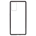 Samsung Galaxy Note20 Magnetisk Cover med Skærmbeskyttelse Hærdet Glas - Sort