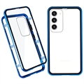 Samsung Galaxy S23+ 5G Magnetisk Cover med Hærdet Glas - Blå