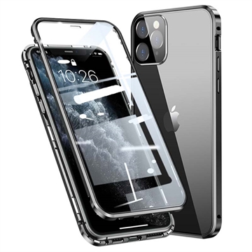 iPhone 11 Pro Magnetisk Cover med Hærdet Glas - Sort