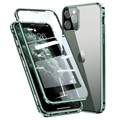 iPhone 11 Pro Magnetisk Cover med Hærdet Glas - Grøn
