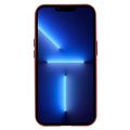 iPhone 13 Pro Magnetisk Cover med Hærdet Glas - Rød