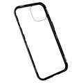 iPhone 14 Magnetisk Cover med Hærdet Glas - Sort
