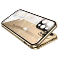 iPhone 11 Pro Magnetisk Cover med Hærdet Glas - Guld
