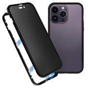 iPhone 16 Pro Magnetisk Cover med Hærdet Glas - Privatliv