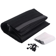 Myggenet til dør med smart magnetisk lukning - 120x210cm - Sort