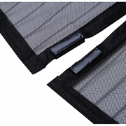 Myggenet til dør med smart magnetisk lukning - 120x210cm - Sort