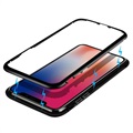 iPhone X Magnetisk Cover med Skærmbeskyttelse Hærdet Glas til Bagsiden