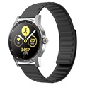 Samsung Galaxy Watch4/Watch4 Classic/Watch5/Watch6/Watch FE/Watch7 Magnetisk Silikone Sportsrem - Sort