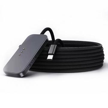 Magnetisk trådløs oplader 18W - iPad Air 13 2025/2024/Pro 12.9 2022/2021/2020/2018 - Sort