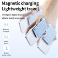 Magnetisk trådløs powerbank med USB-C- og Lightning-kabler - 10000mAh/15W