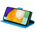 Samsung Galaxy A54 5G Mandala Series Etui med Pung - Blå