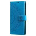 Samsung Galaxy A54 5G Mandala Series Etui med Pung - Blå