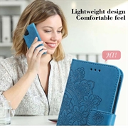 Motorola Edge 60 Fusion Mandala Series Etui med Pung - Blå