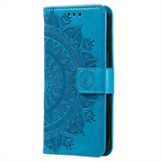 Samsung Galaxy A34 5G Mandala Series Etui med Pung - Blå