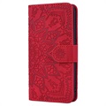 Mandala Series Samsung Galaxy Note10+ Pung Taske - Rød