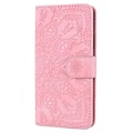 Mandala Series iPhone 11 Pung Taske med Stativ - Pink