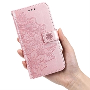 iPhone 17 Pro Max Mandala Series Etui med Pung - Pink