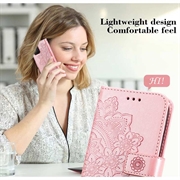 iPhone 17 Pro Max Mandala Series Etui med Pung - Pink