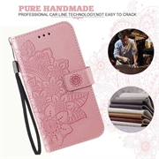 iPhone 17 Pro Mandala Series Etui med Pung - Pink