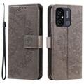 Xiaomi Redmi 12C Mandala Series Pung Taske med Stativ - Grå