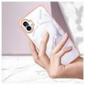 Marble Pattern Electroplated IMD Nothing Phone (1) TPU Cover - Hvid