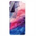Marble Pattern Electroplated IMD Samsung Galaxy S21 FE 5G TPU Cover