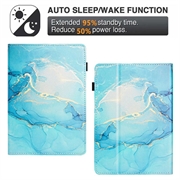 Amazon Kindle Paperwhite 4/3/2 Folio-etui med marmormønster - Blå