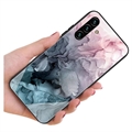 Samsung Galaxy A04s/A13 5G Marble Pattern Hybrid Cover - Grå / Pink