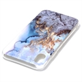 iPhone XR Marble Pattern IMD TPU Cover - Lava