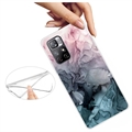 Xiaomi Redmi Note 11 Pro/Note 11 Pro 5G Marble Pattern IMD TPU Cover - Grå / Pink
