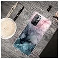Xiaomi Redmi Note 11 Pro/Note 11 Pro 5G Marble Pattern IMD TPU Cover - Grå / Pink