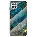 Marble Series Samsung Galaxy A22 4G Hærdet Glas Cover