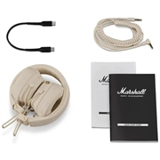 Marshall Major V On-Ear trådløse Bluetooth-hovedtelefoner - Creme