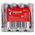 Maxell R6/AA zink-kul-batterier - 4 stk. - Bulk