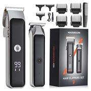 Maxgroom ZC-F608 sæt med hårklipper og trimmer - sort