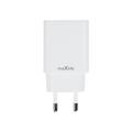 Maxlife MXTC-13 20W USB-C-oplader med PD/QC-hurtigopladning - hvid